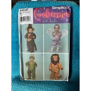 Simplicity 4468 pattern toddler monkey frog prince bug lion costume